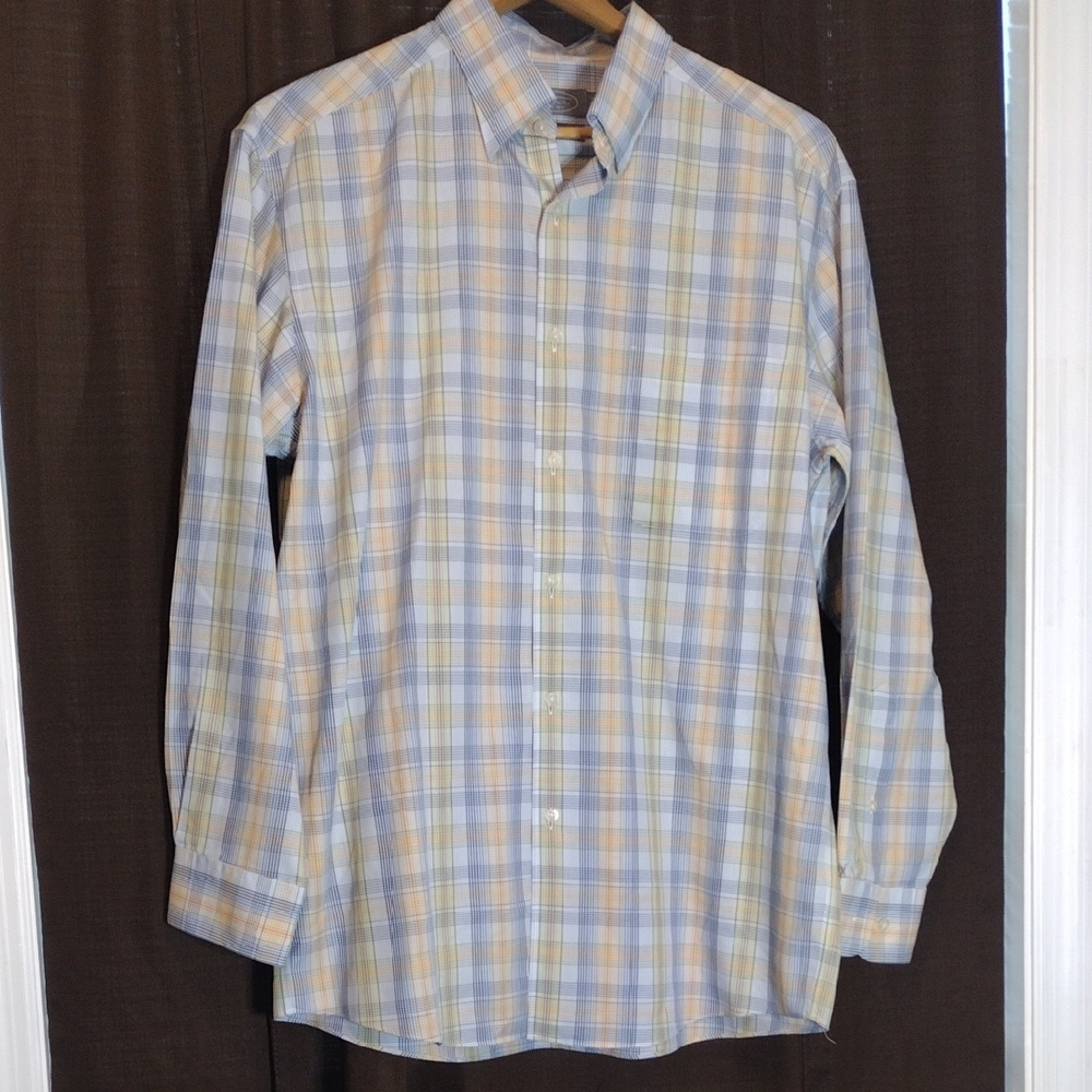 Talbots Men's Multi Color Plaid Shirt
